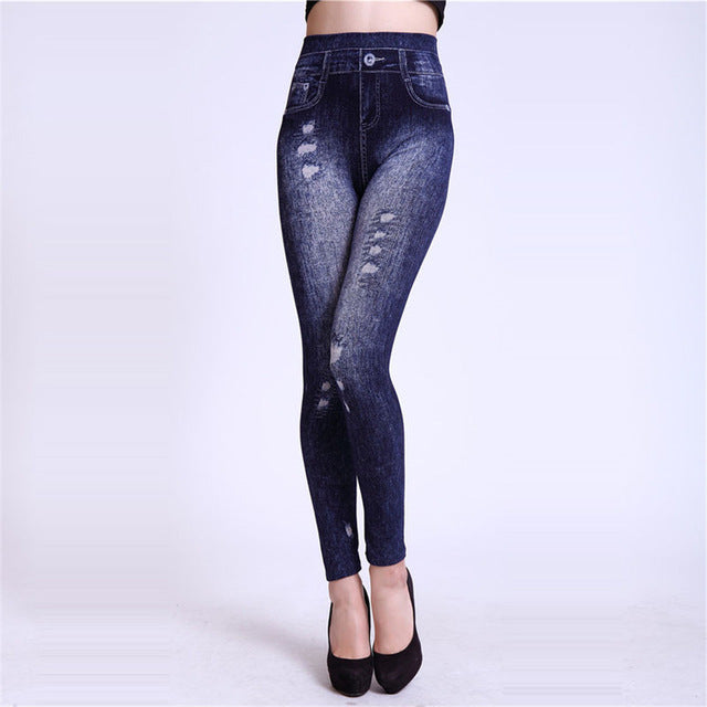 TCJULY New Arrival Cotton Leggings Jeggings Jeans For Women Skinny Push Up Ankle Length Pants High Waist Stretch Seamless Legins