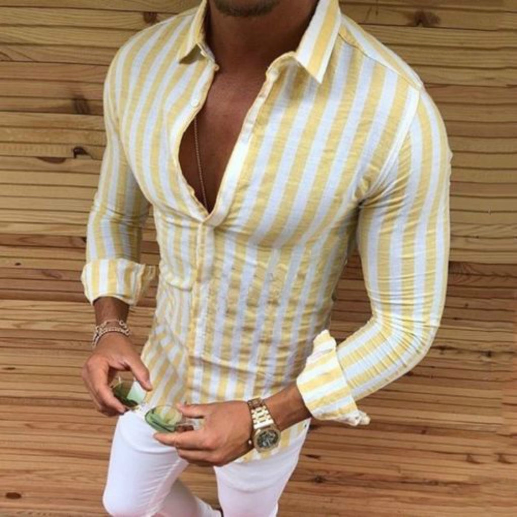 Shirt 2018 New Brand Men Casual Muscle Long Sleeve Dress Shirts Formal Business Luxury Top Tee Blouse