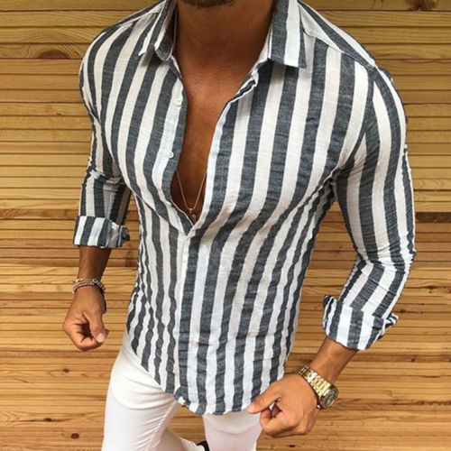 Shirt 2018 New Brand Men Casual Muscle Long Sleeve Dress Shirts Formal Business Luxury Top Tee Blouse