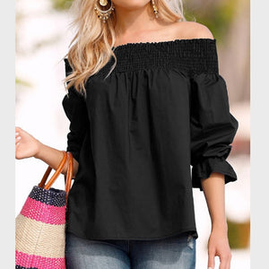 Sexy Off Shoulder Tops Spring Summer Strapless Celmia 2019 Women Blouse Bowknot Slash Neck Shirts Casual Loose Blusas Plus Size